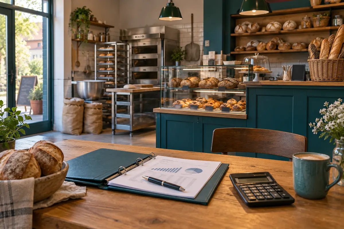 Bäckereieinrichtung und Unterlagen zur Unternehmensbewertung