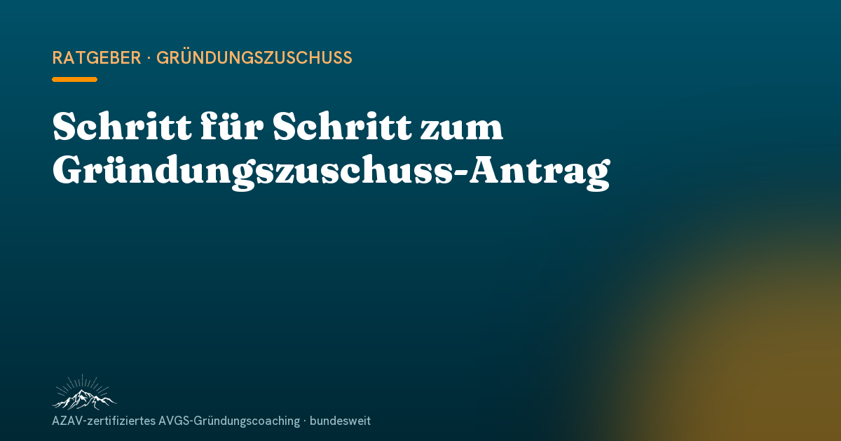 Antrag: Schritt für Schritt
