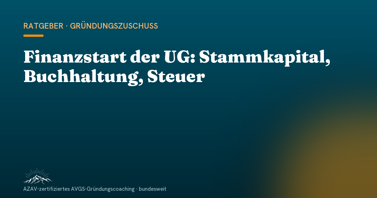 Finanzstart der UG